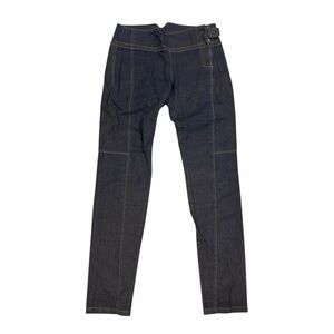 Lurdes Bergada Women’s Large Pants Brown Blue Skinny Stretch Denim